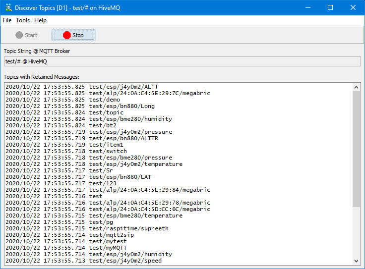 Find Retained Topics