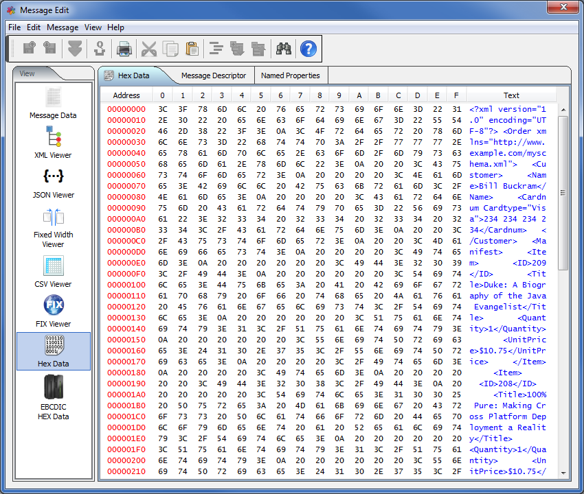 MQ Visual Edit HEX Editor