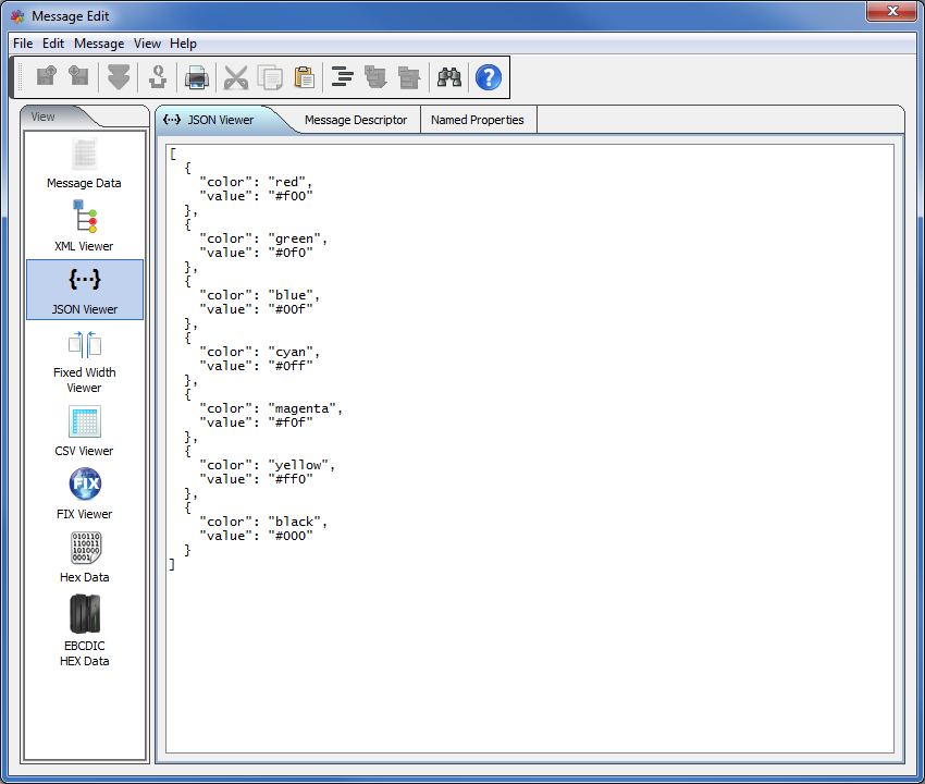 MQ Visual Edit JSON Viewer