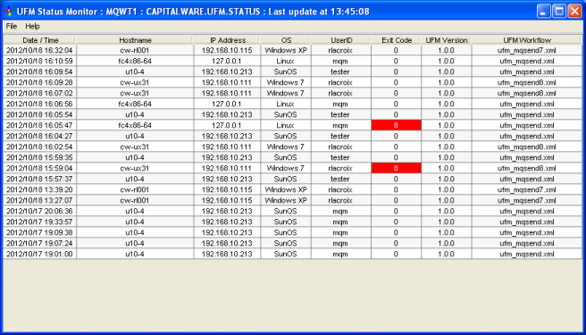 Universal File Mover Status Monitor